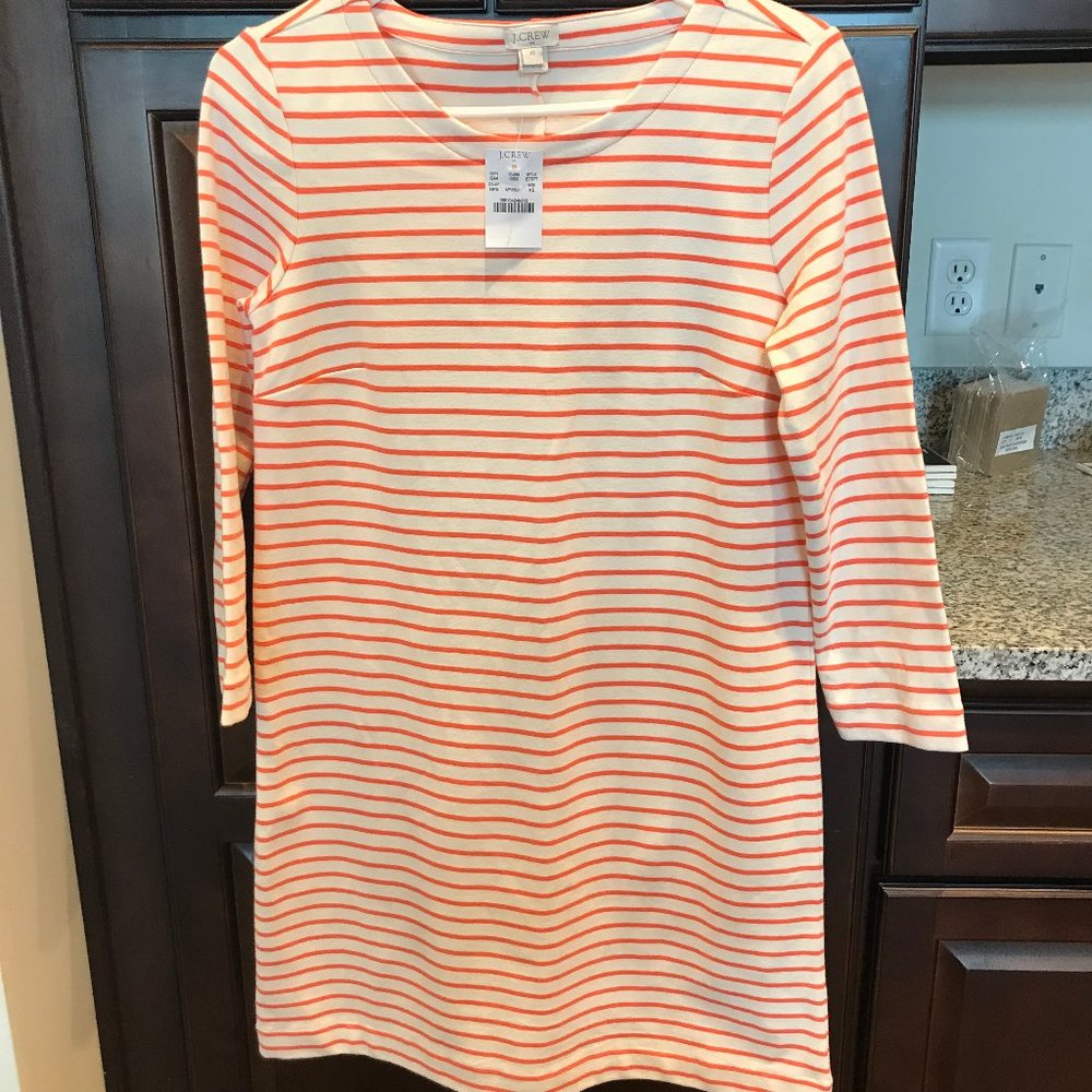 J Crew Striped Shift Dress Size XS NWT